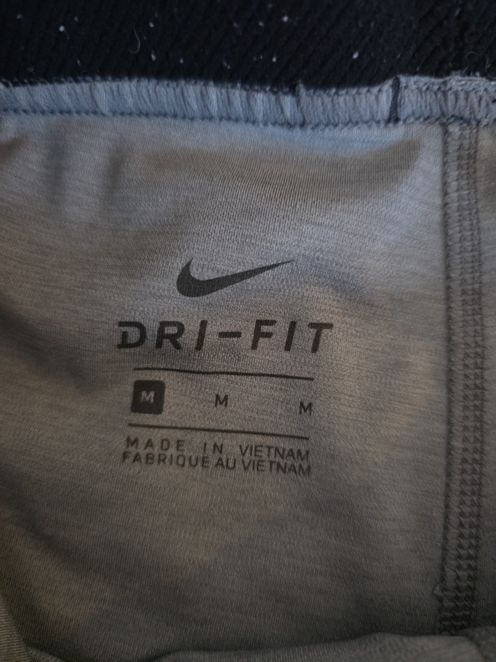 Nike Pro Women's Light Gray Athletic Training Shorts - Picture 3 of 4